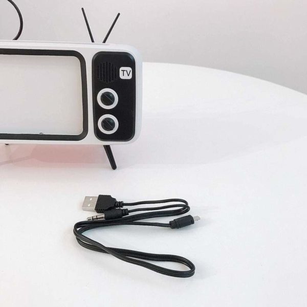 RETRO TV BLUETOOTH SPEAKER MOBILE PHONE HOLDER-BUY TWO FREE SHIPPING WORLDWIDE